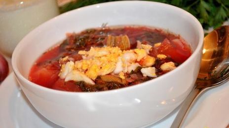 зеленый борщ по-украински