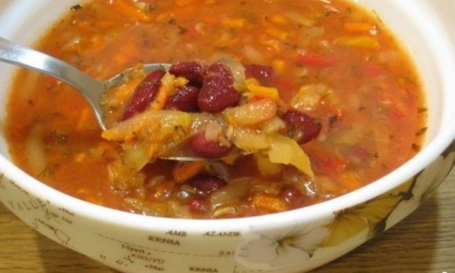 Рецепт быстрого фасолевого супа