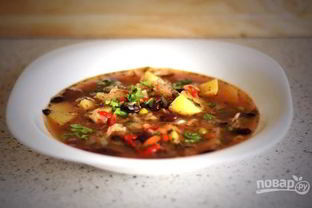 Фасолевый суп из красной фасоли