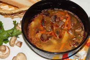 Гречневый суп с грибами