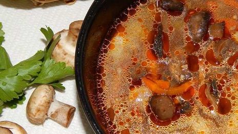 гречневый суп с грибами