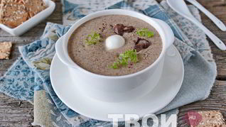 Грибной суп с сыром