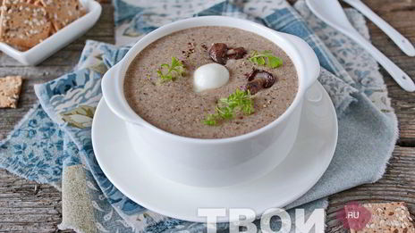грибной суп с сыром