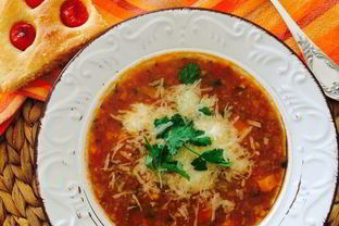 Итальянский чечевичный суп