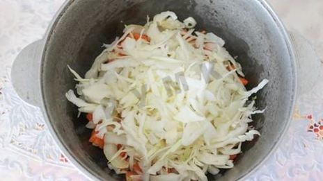 капустняк тушеный с рисом и картошкой