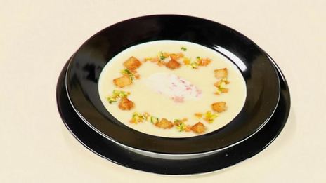 картофельный крем-суп со сливками