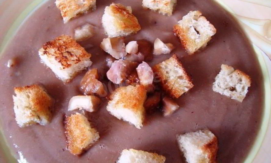 Рецепт каштанового супа