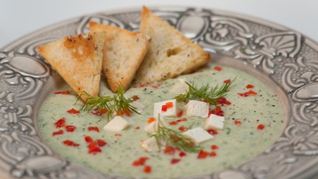 Холодный огуречный суп