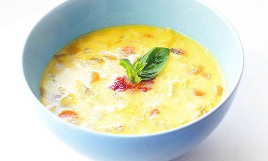 Рецепт кокосового супа из лука-порея