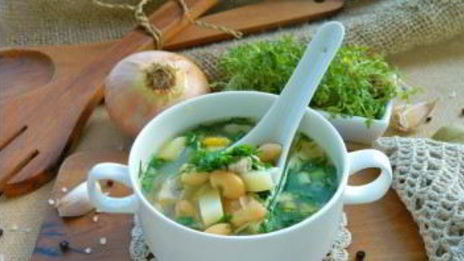 куриный суп с фасолью консервированной