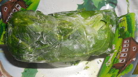 куриный суп с шпинатными клецками