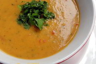 Легкий, летний крем-суп на кокосовом молоке