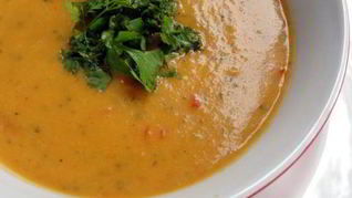 Легкий, летний крем-суп на кокосовом молоке