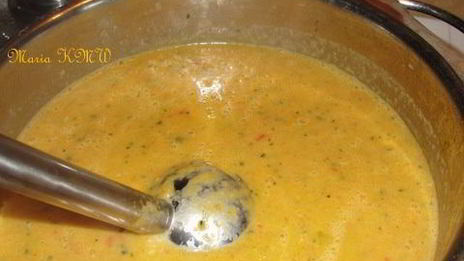 легкий, летний крем-суп на кокосовом молоке