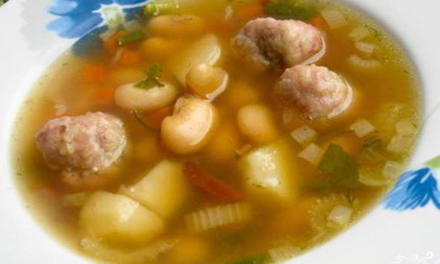 Рецепт мексиканского фасолевого супа с фрикадельками