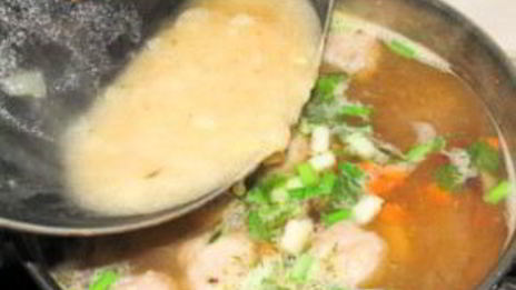 мексиканский фасолевый суп с фрикадельками