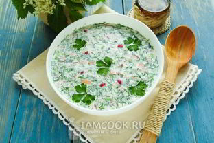 Окрошка на сметане