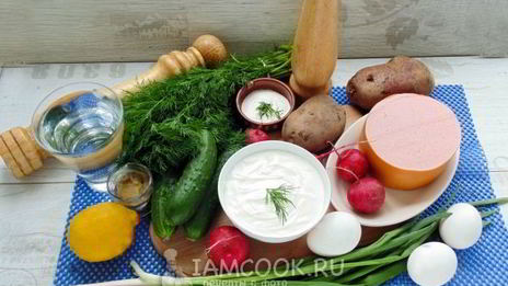 окрошка на сметане