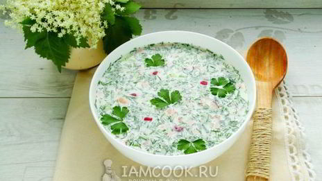 окрошка на сметане