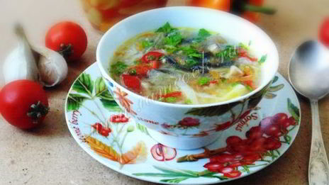 овощной суп с грибами