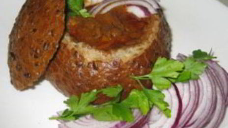 пивной суп в хлебе