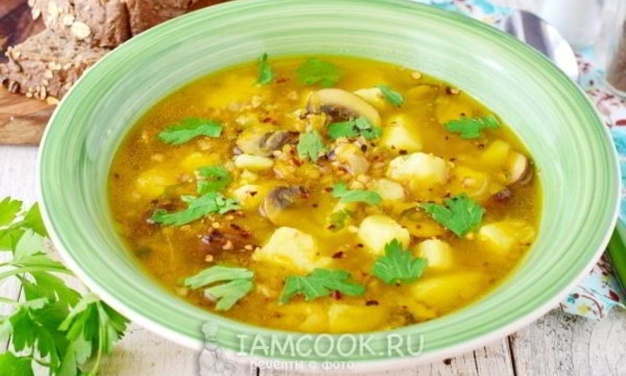 Рецепт постного гречневого супа