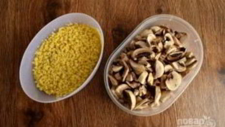 пшенный суп с грибами