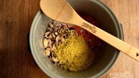 пшенный суп с грибами