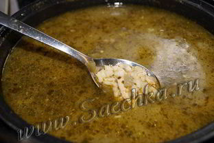 Рассольник с перловкой