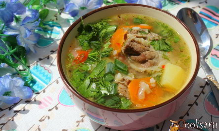 Рецепт рисового супа с бараниной и курицей