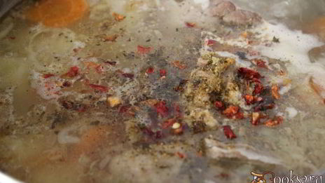 рисовый суп с бараниной и курицей