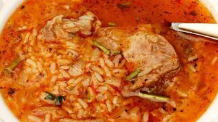 Рисовый суп с говядиной