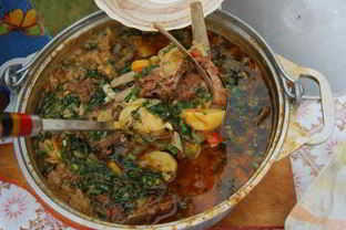 Шулюм из баранины на природе