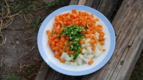 шулюм из баранины на природе