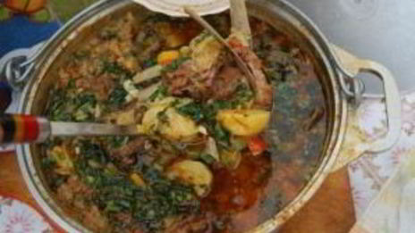 шулюм из баранины на природе