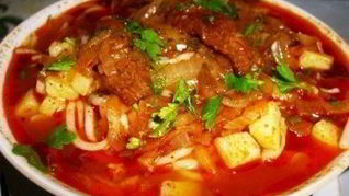 Густой суп Шурпа с говядиной