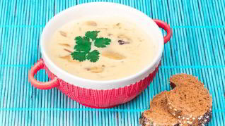 Сливочно-грибной суп за 15 минут