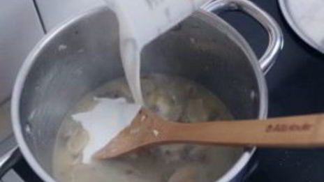 сливочно-грибной суп за 15 минут