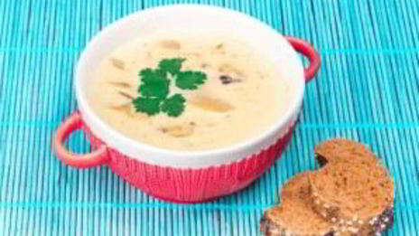 сливочно-грибной суп за 15 минут