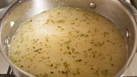 сливочный грибной суп с курицей