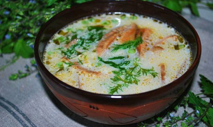 Рецепт сливочного супа с рыжиками