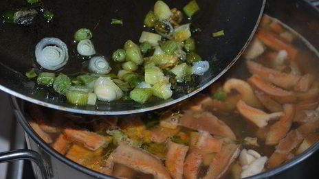 сливочный суп с рыжиками