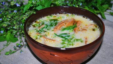 сливочный суп с рыжиками