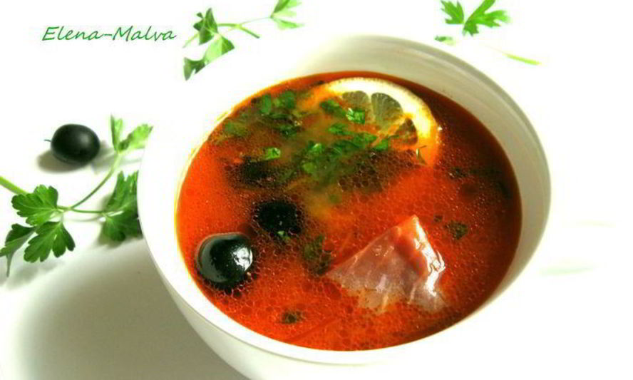 Рецепт рыбной солянки