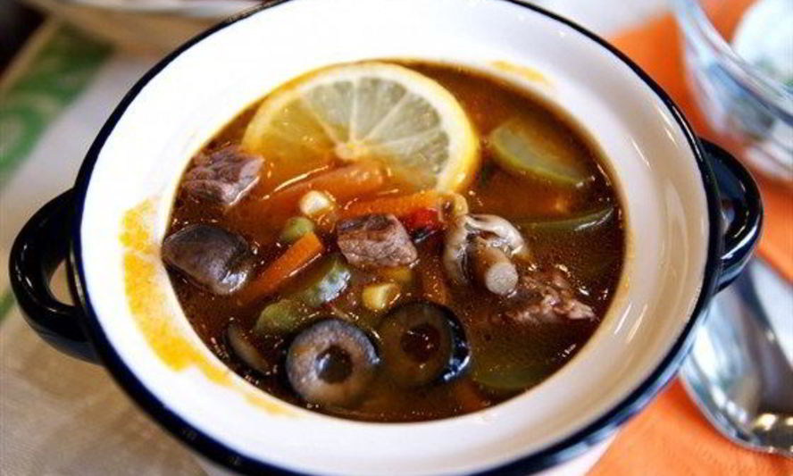 Рецепт сборной мясной солянки