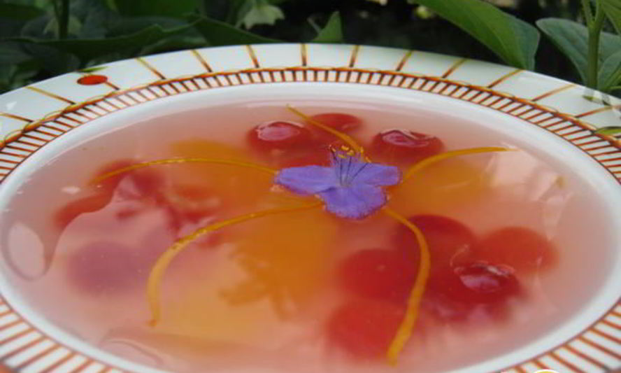 Рецепт супа черешнево-апельсиновый