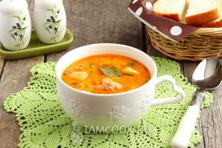 Суп из консервированной горбуши