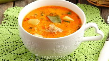 суп из консервированной горбуши