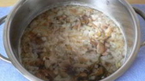 суп из соленых грибов