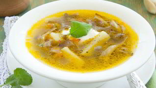 Суп из вешенок